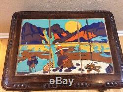Rare Mexican Sunset taylor tile table arts craft california catalina pottery