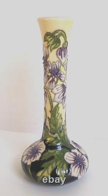 Rare Moorcroft Pottery Hand Crafted Trial Bulbous Low Shouldered Vase 8 Tall