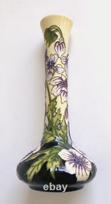 Rare Moorcroft Pottery Hand Crafted Trial Bulbous Low Shouldered Vase 8 Tall