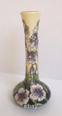 Rare Moorcroft Pottery Hand Crafted Trial Bulbous Low Shouldered Vase 8 Tall