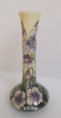 Rare Moorcroft Pottery Hand Crafted Trial Bulbous Low Shouldered Vase 8 Tall