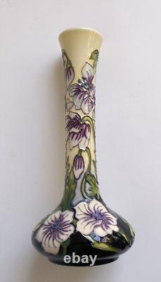 Rare Moorcroft Pottery Hand Crafted Trial Bulbous Low Shouldered Vase 8 Tall