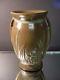 Rare Nelson Mccoy Pottery Bronze Clad Vase Arts & Crafts In Clewell Style