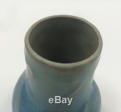 Rare Van Briggle Early 1918 Ming Blue Vase Lotus Arts Crafts pottery vtg dated