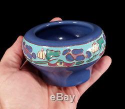 Rare Vintage California Faience Cuenca Arts Crafts Pottery Vase Bowl Eureka Inn