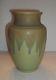 Rare Vintage Roseville Arts & Crafts Pottery Matte Carnelian Vase Green Antique