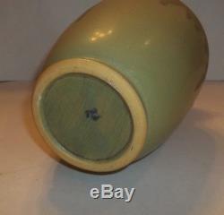 Rare Vintage Roseville Arts & Crafts Pottery Matte CARNELIAN Vase Green Antique