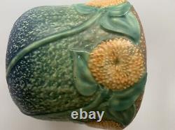 Rare Vintage Roseville Arts & Crafts Sunflower Pattern Vase Pot