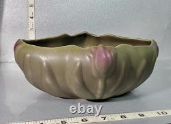 Rare Vintage Van Briggle Art Pottery Tulip Bowl/Vase Withfrog