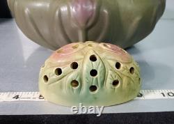 Rare Vintage Van Briggle Art Pottery Tulip Bowl/Vase Withfrog