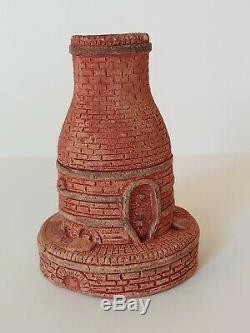 Rare Wheatley Pottery Beehive Kiln Shape Vase Grueby Arts And Crafts Era
