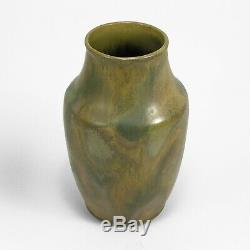 Red Wing Art Pottery 10.5 vase Nokomis teadust glaze arts & crafts matte green