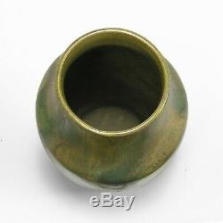 Red Wing Art Pottery 10.5 vase Nokomis teadust glaze arts & crafts matte green
