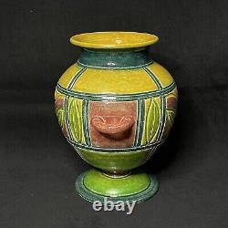 Richard Meyer Studio Art Pottery 2 Handle Footed Vase Urn, Arts & Crafts, 2002