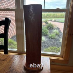 Ron Philbeck Pottery Large Cylinder Vase, Arts and Crafts Style
