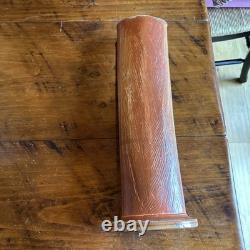 Ron Philbeck Pottery Large Cylinder Vase, Arts and Crafts Style