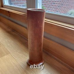 Ron Philbeck Pottery Large Cylinder Vase, Arts and Crafts Style
