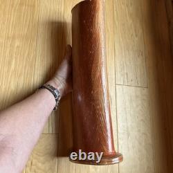 Ron Philbeck Pottery Large Cylinder Vase, Arts and Crafts Style