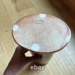 Ron Philbeck Pottery Large Cylinder Vase, Arts and Crafts Style