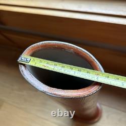 Ron Philbeck Pottery Large Cylinder Vase, Arts and Crafts Style