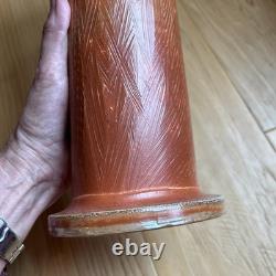 Ron Philbeck Pottery Large Cylinder Vase, Arts and Crafts Style