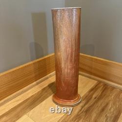 Ron Philbeck Pottery Large Cylinder Vase, Arts and Crafts Style