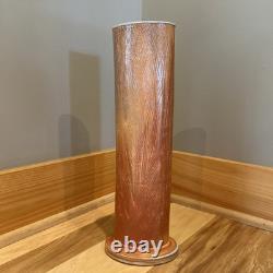 Ron Philbeck Pottery Large Cylinder Vase, Arts and Crafts Style