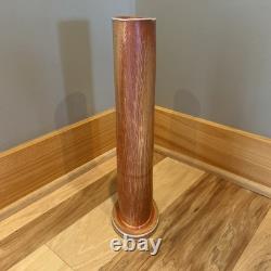 Ron Philbeck Pottery Large Cylinder Vase, Arts and Crafts Style