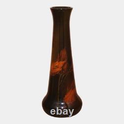 Rookwood 1896 Arts And Crafts Pottery Sorghum Floral Ceramic Vase 807 Vanlentein