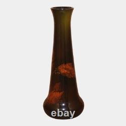 Rookwood 1896 Arts And Crafts Pottery Sorghum Floral Ceramic Vase 807 Vanlentein