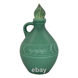 Rookwood 1903 Antique Arts And Crafts Pottery Matte Green Z Line Jug 273D