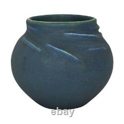 Rookwood 1907 Antique Arts And Crafts Pottery Matte Blue Vase 911E (Duell)