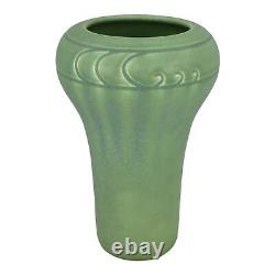 Rookwood 1907 Vintage Arts And Crafts Pottery Hand Carved Matte Green Vase 898