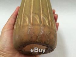 Rookwood 1910 Vase tan brown matte glaze shape 1747 vtg arts crafts pottery