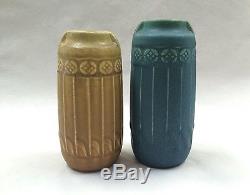 Rookwood 1910 Vase tan brown matte glaze shape 1747 vtg arts crafts pottery