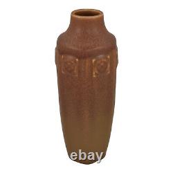 Rookwood 1911 Vintage Arts And Crafts Pottery Matte Brown Ceramic Vase 1812