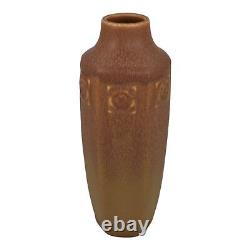 Rookwood 1911 Vintage Arts And Crafts Pottery Matte Brown Ceramic Vase 1812