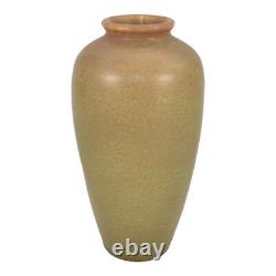 Rookwood 1911 Vintage Arts And Crafts Pottery Matte Brown Ceramic Vase 614F