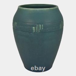 Rookwood 1912 Vintage Arts And Crafts Pottery Blue Ceramic Vase 942