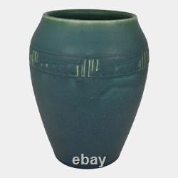 Rookwood 1912 Vintage Arts And Crafts Pottery Blue Ceramic Vase 942