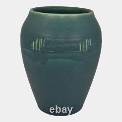 Rookwood 1912 Vintage Arts And Crafts Pottery Blue Ceramic Vase 942