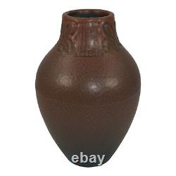 Rookwood 1913 Arts And Crafts Pottery Brown and Blue Ceramic Vase 933D Hentschel