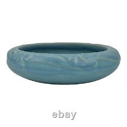 Rookwood 1916 Vintage Arts And Crafts Pottery Matte Blue Ceramic Bowl 1700