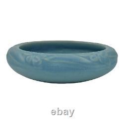 Rookwood 1916 Vintage Arts And Crafts Pottery Matte Blue Ceramic Bowl 1700