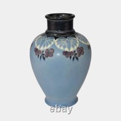 Rookwood 1917 Vintage Arts And Crafts Pottery Blue Flower Vase 1838 Van Horne