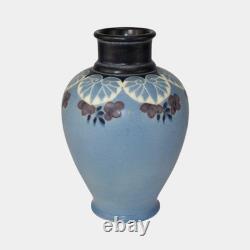 Rookwood 1917 Vintage Arts And Crafts Pottery Blue Flower Vase 1838 Van Horne