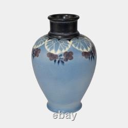 Rookwood 1917 Vintage Arts And Crafts Pottery Blue Flower Vase 1838 Van Horne