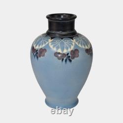 Rookwood 1917 Vintage Arts And Crafts Pottery Blue Flower Vase 1838 Van Horne