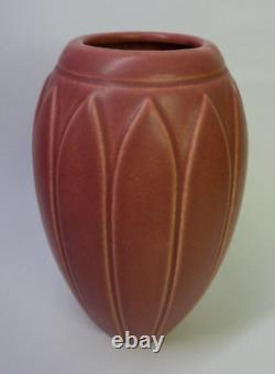 Rookwood 1919 Arts and Crafts Pottery Matte Rose Pink Flower Vase 1822 VGC Look