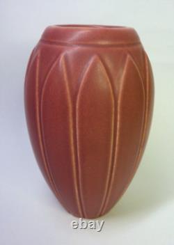 Rookwood 1919 Arts and Crafts Pottery Matte Rose Pink Flower Vase 1822 VGC Look
